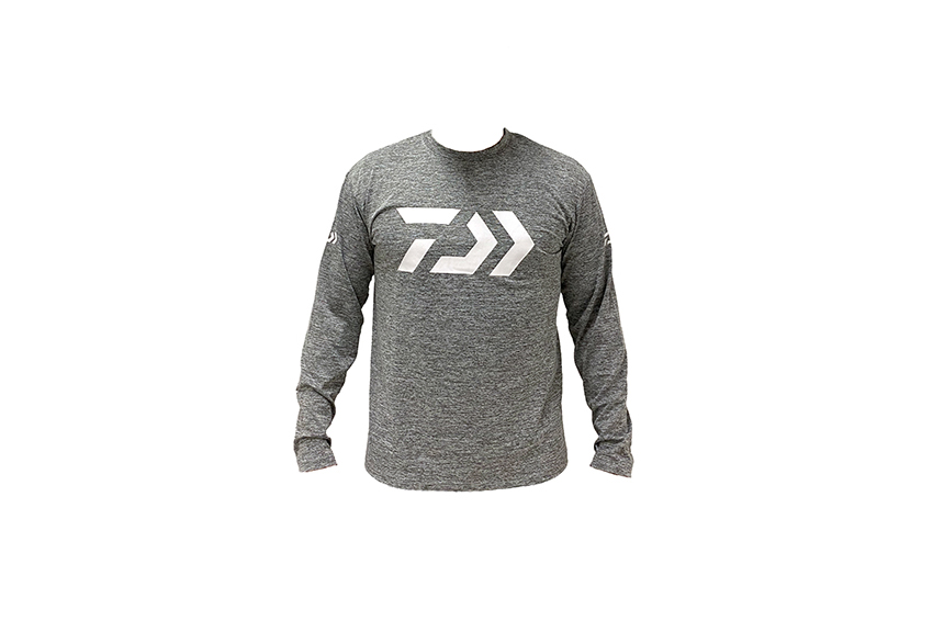 Daiwa TShirt Light Grey Crewneck Long Sleeve