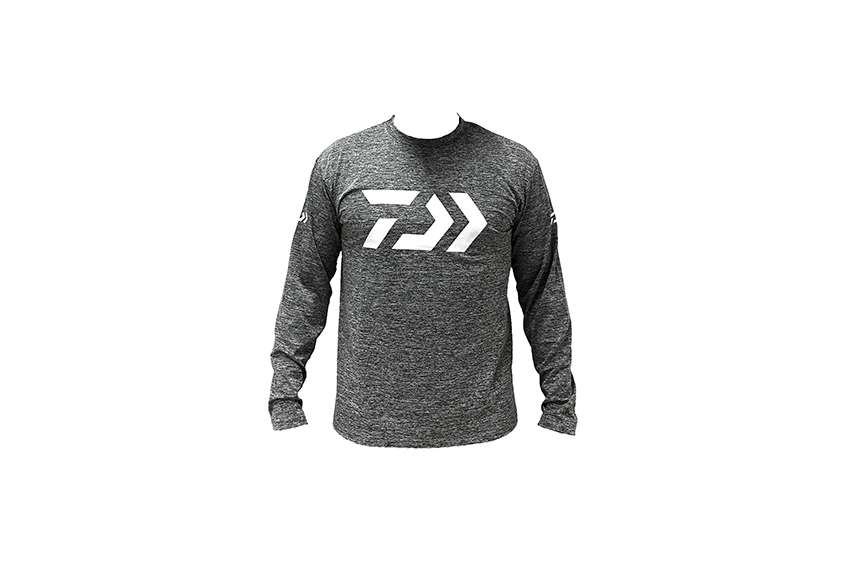 Daiwa TShirt Dark Grey Crewneck  Long Sleeve