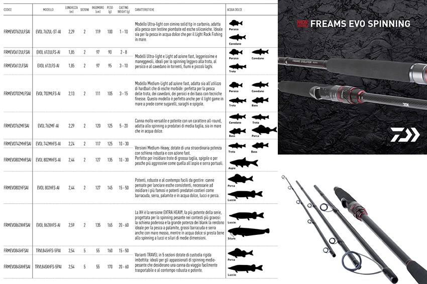 Canna Daiwa 22 Freams Evolution