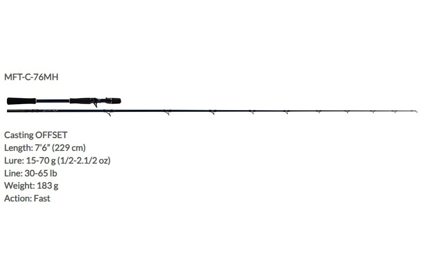 Canna Molix Fioretto Trofeo Casting MFT-C-76MH