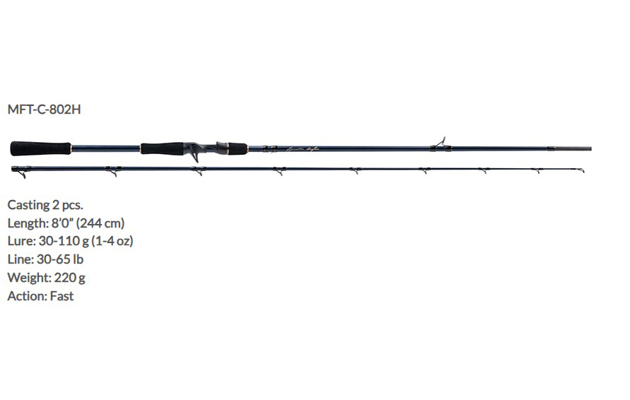 Canna Molix Fioretto Trofeo Casting MFT-C-802H