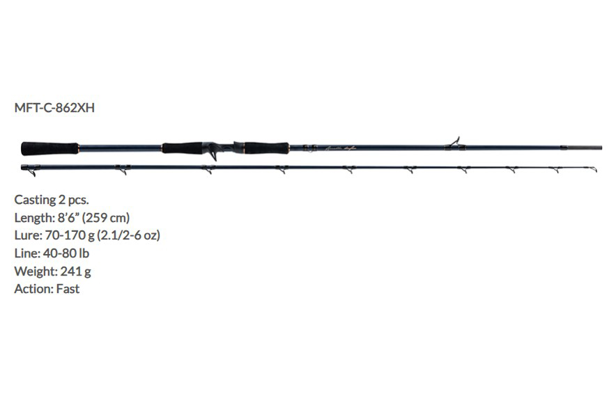 Canna Molix Fioretto Trofeo Casting MFT-C-862XH