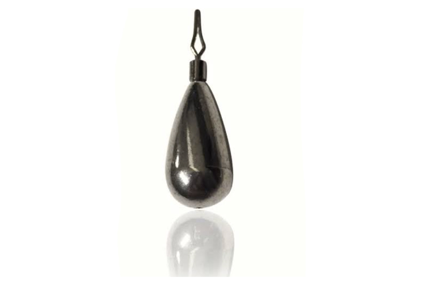 Tungsten Drop Shot Argento Tear Drop Clip On